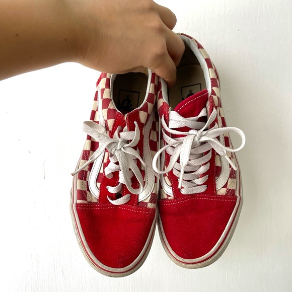 Red Checkered Vans - Picture 2 of 7